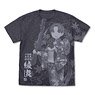 艦隊これくしょん -艦これ- 綾波 オールプリントTシャツ 夏祭り浴衣mode DARK HEATHER NAVY S (キャラクターグッズ)