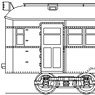 1/80(HO) Shonai Kotsu Type MOHA3 Kit (Unassembled Kit) (Model Train)