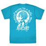 Re: Life in a Different World from Zero Profile Face Rem Dry T-Shirt Turquoise Blue S (Anime Toy)