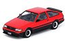 Toyota Corolla Levin AE86 Red/Black w/Wheel Set, Decal (Diecast Car)