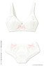 50 Simple Brassiere & Shorts II (White x Pink) (Fashion Doll)