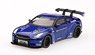 LB Works Nissan GT-R R35 Type I Rear Wing Ver.1 Candy Blue USA Limited Edition (Diecast Car)