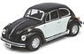 VW Beetle Matte Black/White (Diecast Car)