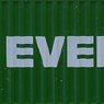 1/80(HO) 40ft High Cube Evergreen Marine Corporation Container (2 Pieces) (Model Train)