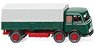 (HO) メルセデス・ベンツ LP 333 フラットベットローリー モスグリーン (鉄道模型)
