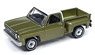 1974 Chevy Cheyenne Truck Fleetside Lowered - Lime Green w/White Roof (Diecast Car)