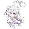 Re: Life in a Different World from Zero Puchichoko Acrylic Key Ring [Emilia] (Anime Toy)