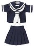 Short-sleeved Sailor Suit Set II (Navy x White) (Fashion Doll)