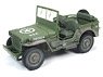 1941 Jeep Willys in Muddy Olive Drab Camo Auto World Military Series (Diecast Car)