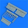 F-16A/B Fighting Falcon Undercarriage Covers (for Hasegawa) (Plastic model)