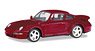(HO) Porsche 911 Turbo (993) Red Metallic (Model Train)
