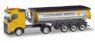 (HO) Volvo FH thermo trough Trailer `Leonhard Weiss` (Baden Wurttemberg / Goppingen) (Model Train)