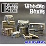 Wooden Boxes Set (Plastic model)