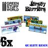 6 x Jersey Barriers (Plastic model)