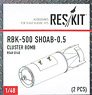 RBK-500 ShOAB-0.5 Cluster bomb (2 Pieces) (Plastic model)