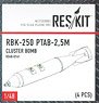 RBK-250 PTAB-2,5M Cluster Bomb (4 Pieces) (Plastic model)