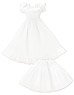 AZO2 Off Shoulder Frill One-piece Dress (White) (Fashion Doll)