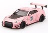 LB WORKS Nissan GT-R R35 Type2 Rear Wing Version 3 Pink Pig (RHD) (Diecast Car)