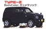 1/64 SUZUKI ジムニーJB23 色替えVer.2.0 ノーマル Type2 ガンメタリック (玩具)