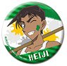 Detective Conan A Little Big Can Badge Heiji (Paint) (Anime Toy)