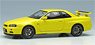 Nissan Skyline GT-R (BNR34) 1999 Lightning Yellow (Diecast Car)