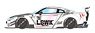LB WORKS GT-R Type 2 Racing Spec Pearl White (Pink Effect) (Diecast Car)