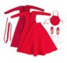 Ancient Costume Red Dress Set (Fashion Doll)