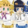 Stand Mini Acrylic Key Ring JoJo`s Pitter-Patter Pop! Golden Wind (Set of 10) (Anime Toy)