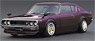 Nissan Skyline 2000 GT-R (KPGC110) Purple (ミニカー)