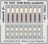 G4M Betty Seatbelts Steel (for Tamiya) (Plastic model)