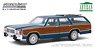 Artisan Collection - 1979 Ford LTD Country Squire - Midnight Blue with Wood Grain Paneling (Diecast Car)
