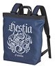 Is It Wrong to Try to Pick Up Girls in a Dungeon? II Hestia Familia Emblem 2way Backpack Navy (Anime Toy)