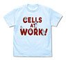 Cells at Work! Platelet T-Shirts Light Blue L (Anime Toy)
