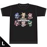 戦姫絶唱シンフォギアXV Tシャツ [デフォルメキャラ] Lサイズ (キャラクターグッズ)