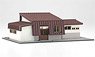 1/150 Scale Paper Model Kit Station Series 24 : Regional Station Building / Shichihyaku Station Type (Unassembled Kit) (Model Train)