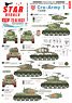 CRO-ARMY # 1. Domovinski Rat / Homeland War 1991-95. T-34/85 Tanks. (Decal)
