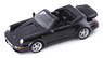 Porsche 911 (964) Turbo Convertible 1993 Metallic Black (Diecast Car)