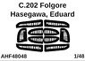 Masking Sheet for C.202 Folgore (for Hasegawa/Eduard) (Plastic model)