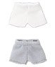 Knit Trunks 2 Color Set (White x Gray) (Fashion Doll)