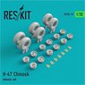 H-47 Chinook Wheels Set (for Trumpeter) (Plastic model)