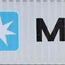 1/80(HO) 40ft High Cube MAERSK Container (2 Pieces) (Model Train)