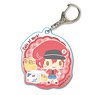 Acrylic Key Ring Cells at Work! -Design Produced by Sanrio- Red Blood Cell (Anime Toy)