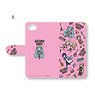 [Hatsune Miku] Notebook Type Smart Phone Case (iPhone5/5s/SE) Playp-Total Pattern B (Pink) (Anime Toy)