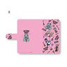 [Hatsune Miku] Notebook Type Smart Phone Case (Multi L) Playp-Total Pattern B (Pink) (Anime Toy)