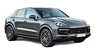 Porsche Cayenne Coupe Turbo 2019 Metallic Dark Gray (Diecast Car)