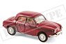 Renault Dauphine 1956 Garance Red (Set of 4) (Diecast Car)