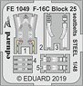 F-16C Block 25 Seatbelts Steel (for Tamiya) (Plastic model)