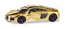 (HO) Audi R8 V10Plus Gold Polished (Model Train)