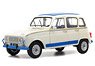 Renault 4L Jogging (White / Blue) (Diecast Car)