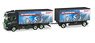 (HO) Scania CS 20 HD Interchangeable Curtain Canvas Trailer `TET / Sonax, Big Mike` (Model Train)